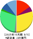ナレルグループ 貸借対照表 2025年10月期