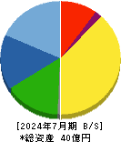 エコム 貸借対照表 2024年7月期 エコム 貸借対照表 2024年7月期
