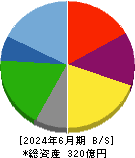 ウチヤマホールディングス 貸借対照表 2024年6月期