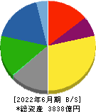 北越コーポレーション 貸借対照表 2022年6月期
