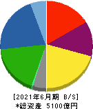 日本軽金属ホールディングス 貸借対照表 2021年6月期