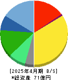 システム　ディ 貸借対照表 2025年4月期