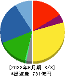 ＴＯＷＡ 貸借対照表 2022年6月期