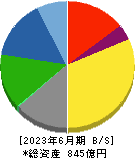 日本特殊塗料 貸借対照表 2023年6月期