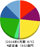 メニコン 貸借対照表 2024年6月期