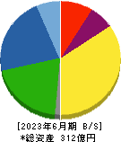 ニッポン高度紙工業 貸借対照表 2023年6月期