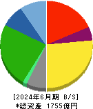 トナミホールディングス 貸借対照表 2024年6月期