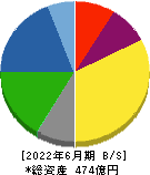 多木化学 貸借対照表 2022年6月期