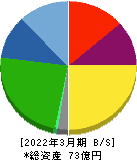 日本エコシステム 貸借対照表 2022年3月期