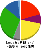ウッドワン 貸借対照表 2024年6月期