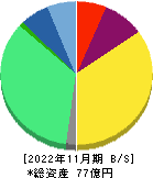 バリオセキュア 貸借対照表 2022年11月期