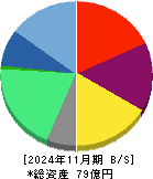 エルテス 貸借対照表 2024年11月期