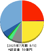 トビラシステムズ 貸借対照表 2025年7月期