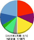 トリプルアイズ 貸借対照表 2025年2月期