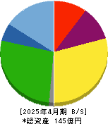 日本スキー場開発 貸借対照表 2025年4月期