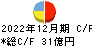 円谷フィールズホールディングス キャッシュフロー計算書 2022年12月期