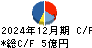 東洋精糖 キャッシュフロー計算書 2024年12月期