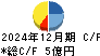 特殊電極 キャッシュフロー計算書 2024年12月期