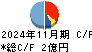 ティムコ キャッシュフロー計算書 2024年11月期