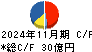 天満屋ストア キャッシュフロー計算書 2024年11月期