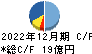 アライドテレシスホールディングス キャッシュフロー計算書 2022年12月期