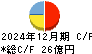 ＰＫＳＨＡ　Ｔｅｃｈｎｏｌｏｇｙ キャッシュフロー計算書 2024年12月期
