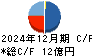 興研 キャッシュフロー計算書 2024年12月期