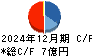 光ビジネスフォーム キャッシュフロー計算書 2024年12月期