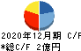 セキュア キャッシュフロー計算書 2020年12月期 セキュア キャッシュフロー計算書 2020年12月期