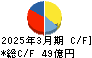 ロジネットジャパン キャッシュフロー計算書 2025年3月期