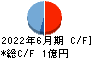 ビーブレイクシステムズ キャッシュフロー計算書 2022年6月期