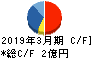 ワットマン キャッシュフロー計算書 2019年3月期 ワットマン キャッシュフロー計算書 2019年3月期