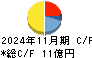 日本色材工業研究所 キャッシュフロー計算書 2024年11月期 日本色材工業研究所 キャッシュフロー計算書 2024年11月期