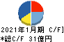 東京楽天地 キャッシュフロー計算書 2021年1月期