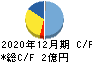 JIG-SAW キャッシュフロー計算書 2020年12月期 JIG-SAW キャッシュフロー計算書 2020年12月期