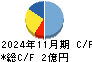 ヴィッツ キャッシュフロー計算書 2024年11月期
