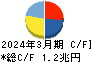 東京電力ホールディングス キャッシュフロー計算書 2024年3月期