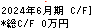 協立電機 キャッシュフロー計算書 2024年6月期