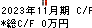 東海ソフト キャッシュフロー計算書 2023年11月期 東海ソフト キャッシュフロー計算書 2023年11月期