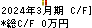 日本一ソフトウェア キャッシュフロー計算書 2024年3月期