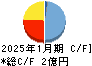 ラバブルマーケティンググループ キャッシュフロー計算書 2025年1月期