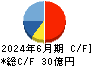 サンセイランディック キャッシュフロー計算書 2024年6月期