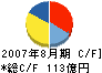 サンエー・インターナショナル キャッシュフロー計算書 2007年8月期