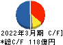 三井松島ホールディングス キャッシュフロー計算書 2022年3月期