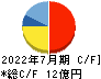 日本スキー場開発 キャッシュフロー計算書 2022年7月期