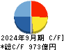 日本電気硝子 キャッシュフロー計算書 2024年9月期