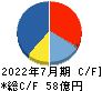 日本駐車場開発 キャッシュフロー計算書 2022年7月期