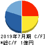 メディア総研 キャッシュフロー計算書 2019年7月期 メディア総研 キャッシュフロー計算書 2019年7月期