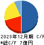 エムケイシステム キャッシュフロー計算書 2023年12月期 エムケイシステム キャッシュフロー計算書 2023年12月期