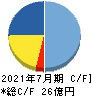 日本スキー場開発 キャッシュフロー計算書 2021年7月期